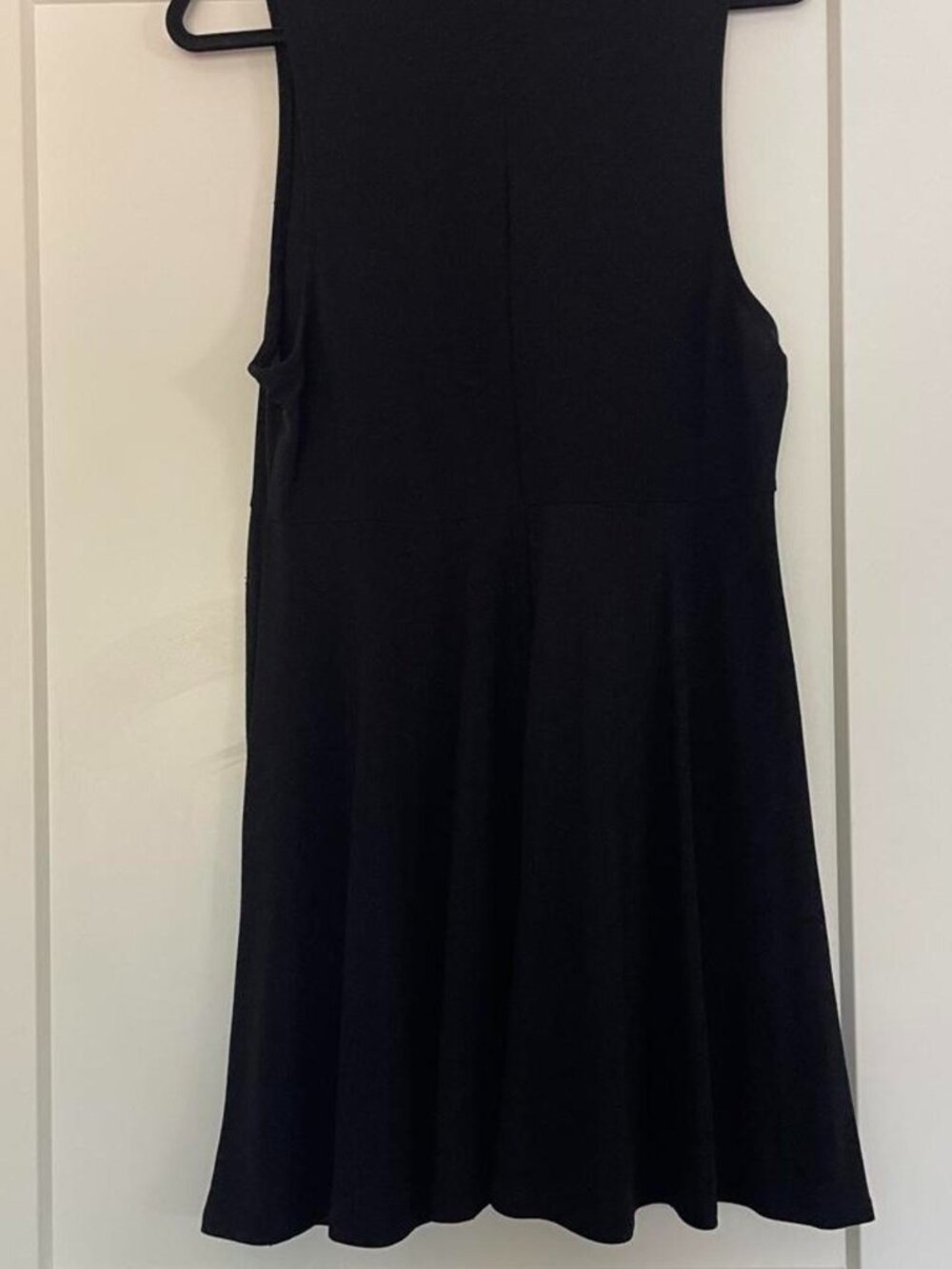 High Neck Sleeveless Black shimmer dress